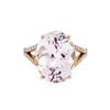 Image 1 : 14KT Rose Gold 13.89 ctw Kunzite and Diamond Ring