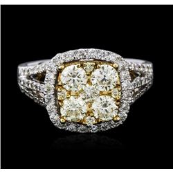 14KT Two-Tone Gold 1.64 ctw Diamond Ring