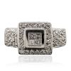 Image 1 : 14KT White Gold 0.95 ctw Diamond Ring