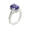 Image 3 : 18KT White Gold 3.41 ctw Tanzanite and Diamond Ring