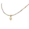 Image 3 : 14KT Yellow Gold 21.73 ctw Rough Diamond Necklace With Charm