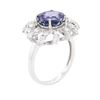 Image 3 : 14KT White Gold 3.36 ctw Tanzanite and Diamond Ring