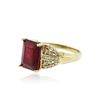 Image 2 : 14KT Yellow Gold 6.04 ctw Ruby and Diamond Ring