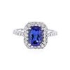 Image 1 : 14KT White Gold 1.97 ctw Tanzanite and Diamond Ring