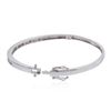 Image 4 : 14KT White Gold 1.00 ctw Diamond Bangle Bracelet