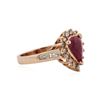 Image 2 : 14KT Rose Gold 1.42 ctw Ruby and Diamond Ring