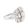 Image 2 : 14KT White Gold 5.08 ctw Diamond Ring
