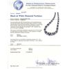 Image 3 : 14KT White Gold 32.12 ctw Black Diamond Necklace