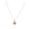 Image 1 : 14KT Rose Gold 16.44 ctw Morganite and Diamond Pendant With Chain