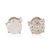Image 1 : 14KT White Gold 1.93 ctw Diamond Stud Earrings