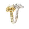 Image 3 : 18KT Two-Tone Gold 3.55 ctw Diamond Ring
