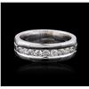 Image 1 : 14KT White Gold 0.89 ctw Diamond Ring
