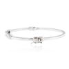Image 2 : 14KT White Gold 0.68 ctw Diamond Bangle Bracelet