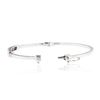 Image 3 : 14KT White Gold 0.68 ctw Diamond Bangle Bracelet