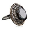 Image 2 : Silver 16.44 ctw Cubic Zirconia Ring