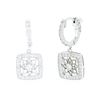 Image 2 : 14KT White Gold 0.30 ctw Diamond Earrings