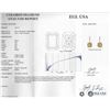 Image 3 : Platinum EGL USA Certified 2.44 ctw Fancy Yellow Diamond Earrings