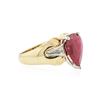 Image 2 : 14KT Yellow Gold 3.12 ctw Ruby and Diamond Ring
