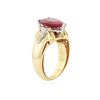 Image 3 : 14KT Yellow Gold 3.12 ctw Ruby and Diamond Ring