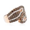 Image 2 : 14KT Rose Gold 1.84 ctw Diamond Ring