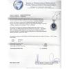 Image 3 : 14KT White Gold 7.20 ctw Sapphire and Diamond Pendant With Chain