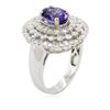 Image 3 : 18KT White Gold 2.42 ctw Tanzanite and Diamond Ring