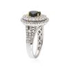 Image 3 : 18KT White Gold 1.51 ctw Alexandrite and Diamond Ring