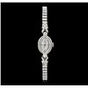 Image 1 : Ladies Omega Vintage Stainless Steel Diamond Wristwatch