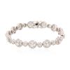 Image 1 : 14KT White Gold 5.76 ctw Diamond Bracelet