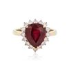 Image 1 : 14KT Yellow Gold 4.72 ctw Ruby and Diamond Ring