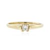 Image 1 : 14KT Yellow Gold 0.20 ctw Diamond Solitaire Ring