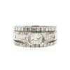 Image 1 : 14KT White Gold 2.22 ctw Diamond Wedding Ring Set