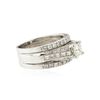 Image 2 : 14KT White Gold 2.22 ctw Diamond Wedding Ring Set
