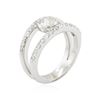 Image 3 : 14KT White Gold 0.78 ctw Diamond Ring