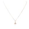 Image 2 : 14KT Rose Gold 1.41 ctw Morganite and Diamond Pendant With Chain