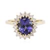 Image 1 : 14KT Yellow Gold 2.67 ctw Tanzanite and Diamond Ring