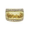 Image 1 : 14KT Yellow Gold 10.58 ctw Amethyst and Diamond Ring