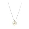 Image 2 : 18KT Two-Tone Gold 0.98 ctw Diamond Pendant With Chain