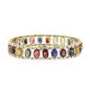 Image 2 : 14KT Yellow Gold 23.25 ctw Sapphire and Diamond Bracelet