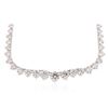 Image 2 : 18KT White Gold 15.80 ctw Diamond Necklace