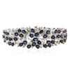 Image 1 : 14KT White Gold 35.00 ctw Sapphire and Diamond Bracelet