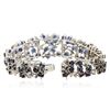 Image 3 : 14KT White Gold 35.00 ctw Sapphire and Diamond Bracelet