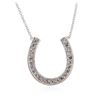Image 2 : 14KT White Gold 0.29 ctw Diamond Pendant With Chain