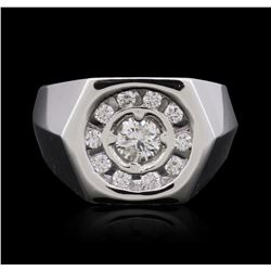 14KT White Gold 0.64 ctw Diamond Ring