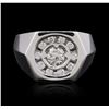 Image 1 : 14KT White Gold 0.64 ctw Diamond Ring