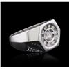 Image 2 : 14KT White Gold 0.64 ctw Diamond Ring