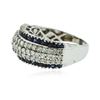 Image 2 : 14KT White Gold 1.15 ctw Sapphire and Diamond Ring
