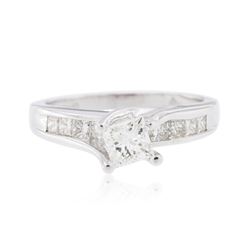 Platinum 0.86 ctw Diamond Ring