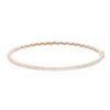 Image 1 : 14KT Rose Gold 0.67 ctw Diamond Bangle Bracelet