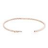 Image 3 : 14KT Rose Gold 0.67 ctw Diamond Bangle Bracelet